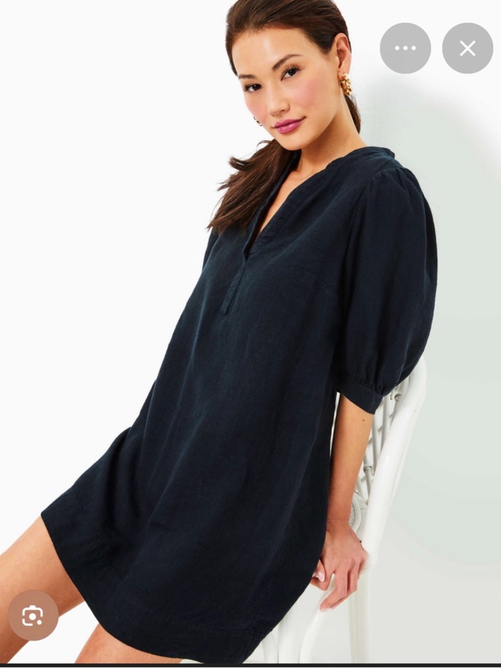 Lilly Pulitzer Maleigh black tunic